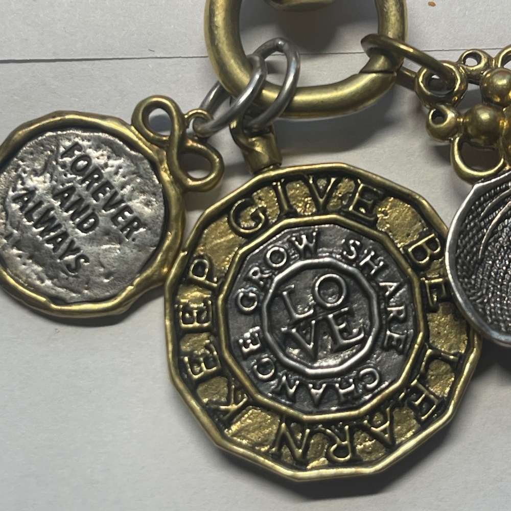 Waxing Poetic Charm Holder Necklace & 3 Charms - Picture 8 of 10